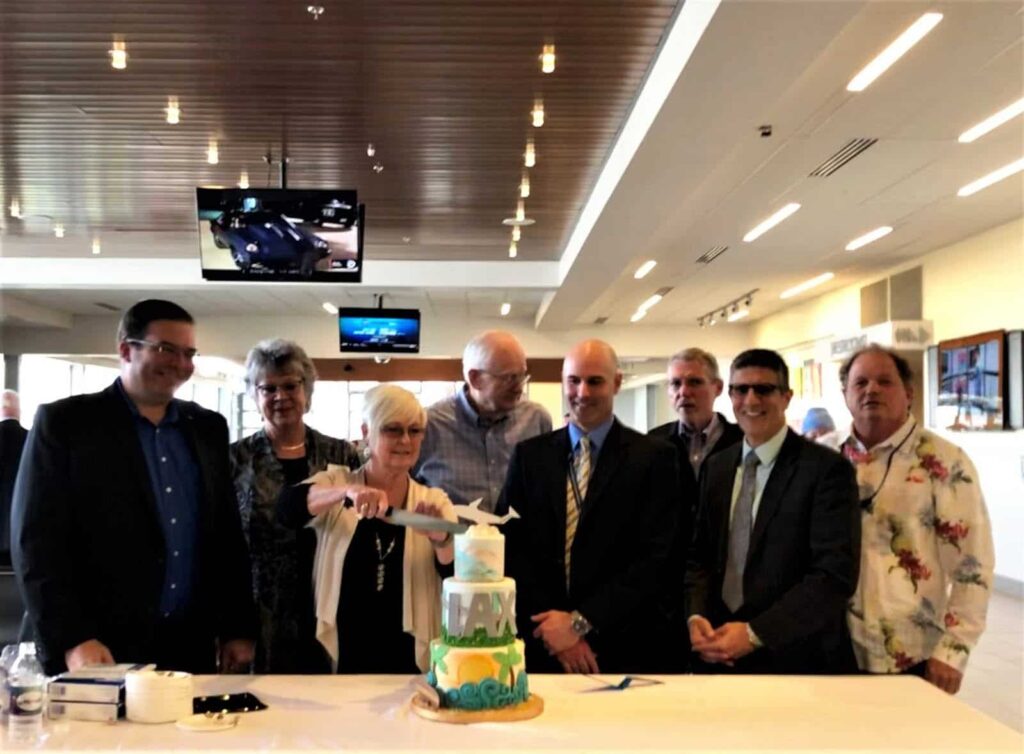 PSC Airport LAX Route Launch Cake