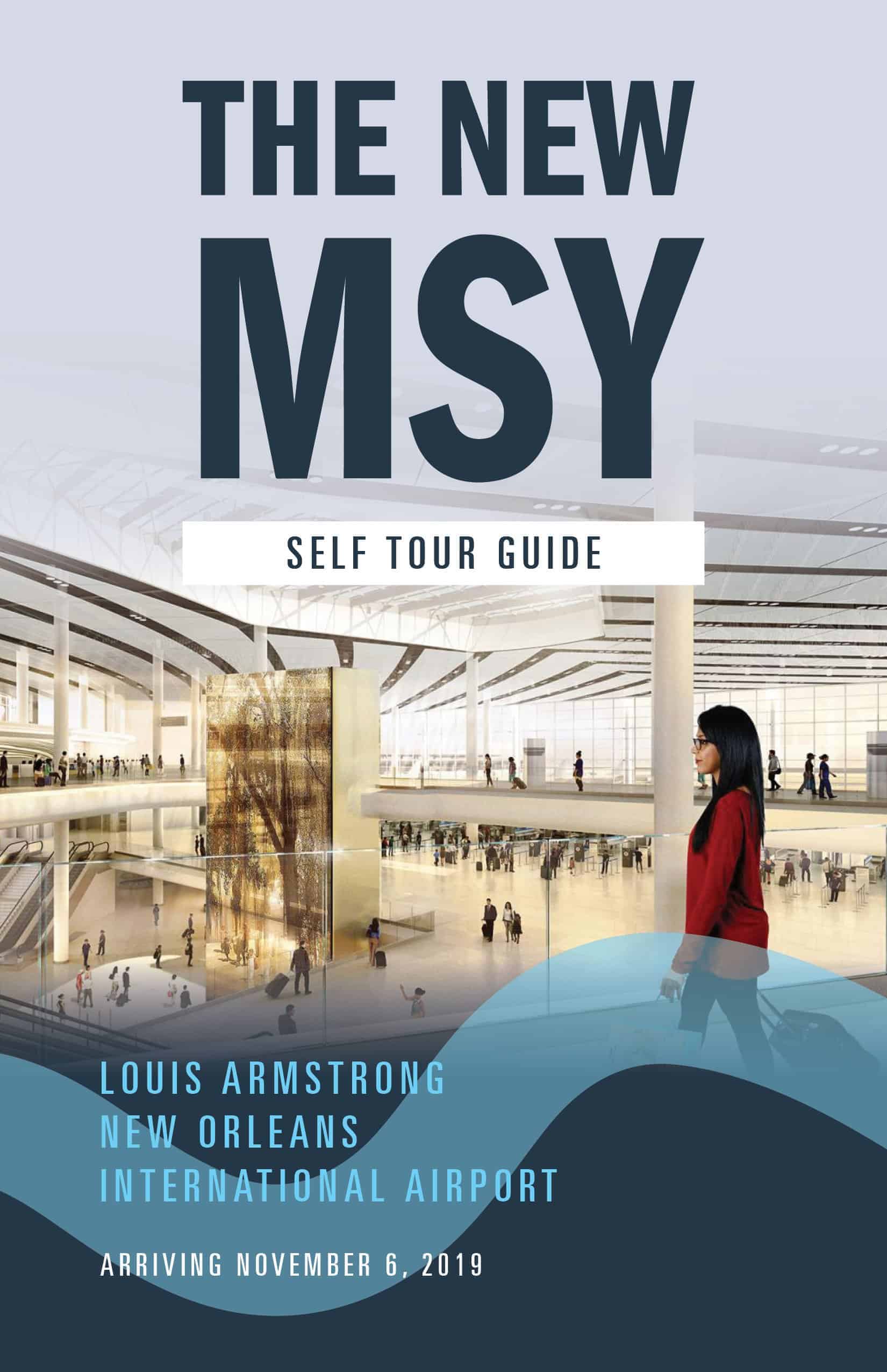 MSY Airport new terminal tour guide book