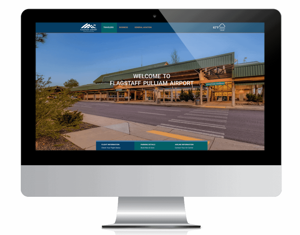 FLG Airport website design and development