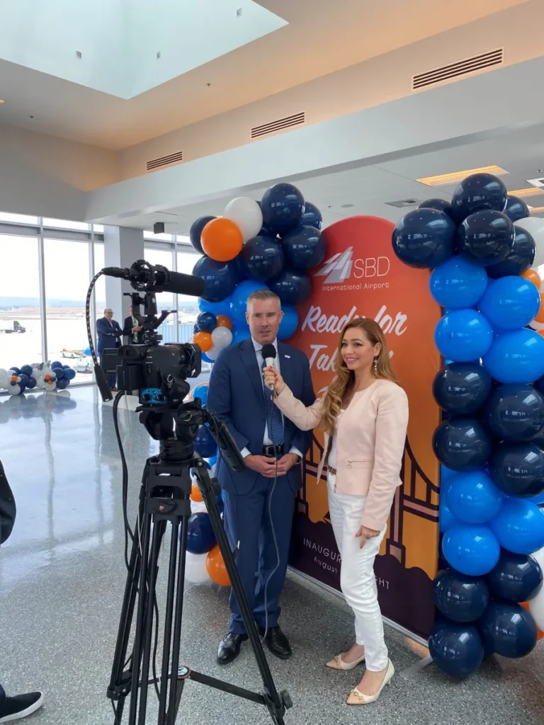 SBD Airport Route Launch Media Interview