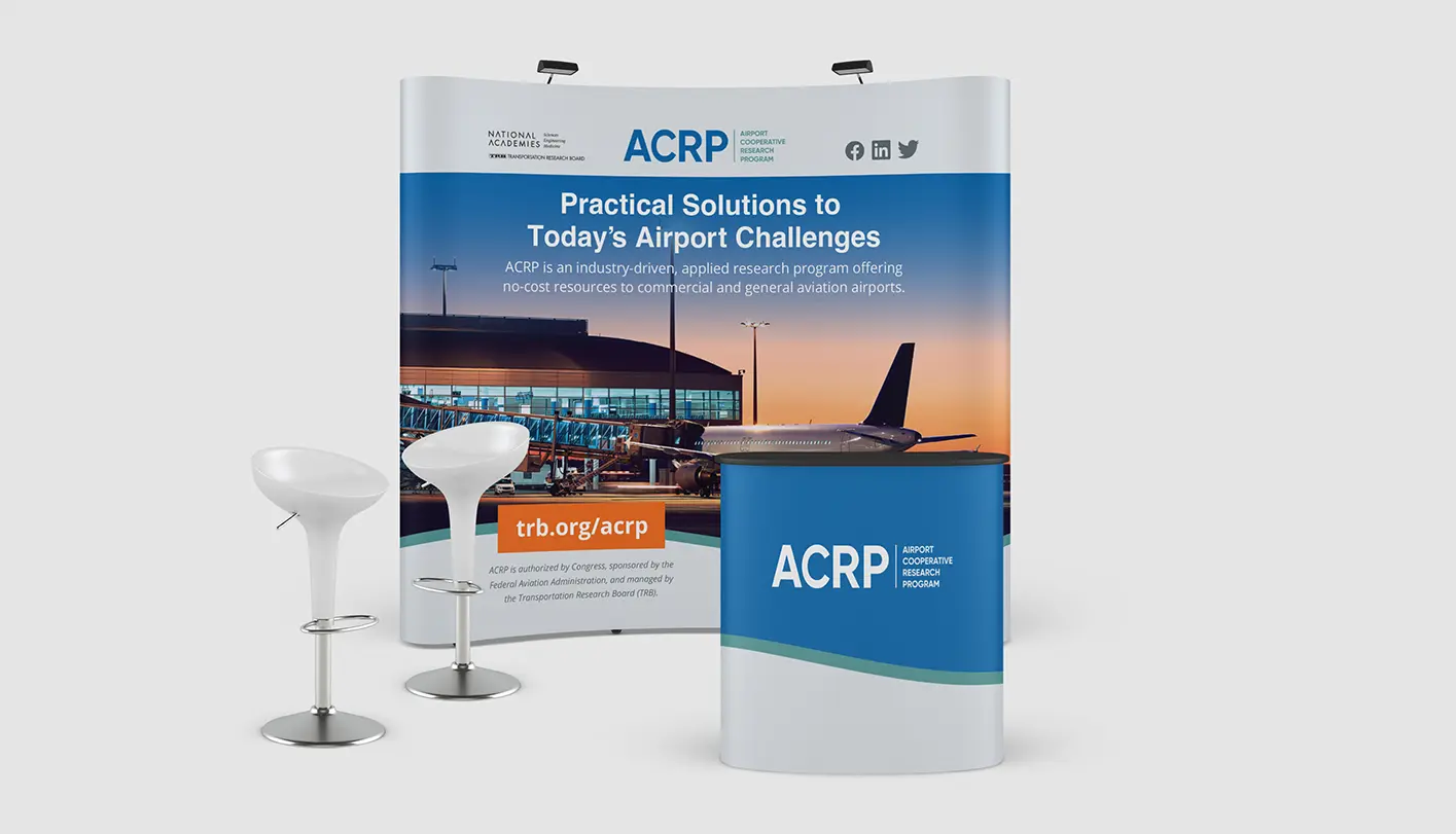 ACRP exhibit booth designed by Aviatrix Communications